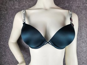 2pc Victoria's Secret Bombshell Add-2 Cups Push-Up Bra &Panty set Green Many NWT