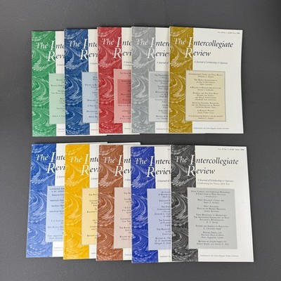 The Intercollegiate Review Journal Lot 10 Issues Mixed Vol 34-39 Multicolor EXC