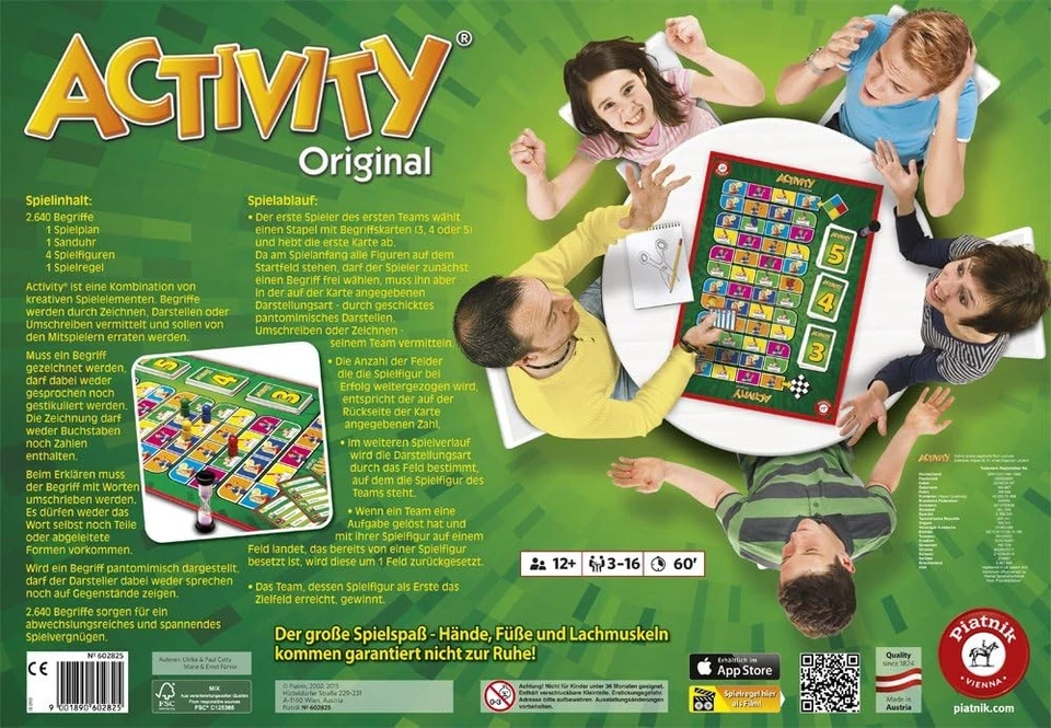 Piatnik - Juego de mesa, de 3 a 16 jugadores (6028) (importado) Multicolor Activ - Imagen 4 de 4