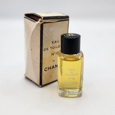 Vintage Chanel Eau De Toilette No 19 Parfume 4.5 ml 80's Splash Dab Perfume