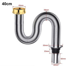 Achieve the Perfect Sink Connection Stainless Steel Sink Siphon Waste Drain Hose