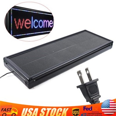 40''x15'' LED Scrolling Sign Programmable Digital Display Board Sign Full Color