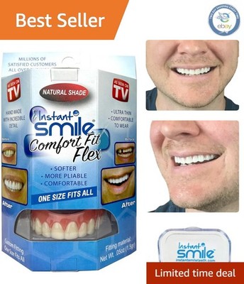 Reheat & Remoldable Comfort Fit Flex Teeth Cover - Natural Look, Effortless Fit