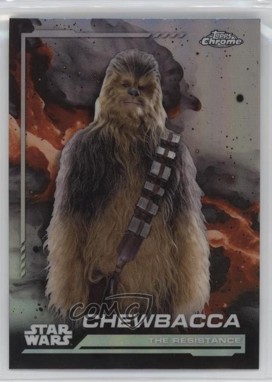 2024 Topps Chrome Star Wars Rainbow Refractor Chewbacca #107 jc3