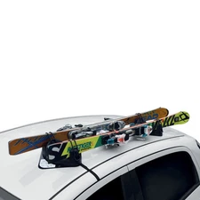 2 Pieces Magnetic Ski Snowboard Racks Roof Mount Car Carrier Black