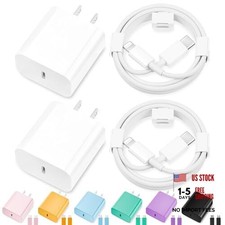 iPhone Charger Fast Charging, MFi Certified 2Pack 20W Type C Fast White