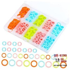 220 Pcs Knitting Stitch Marker, Random Colors O-Rings with 4 colors/220pcs