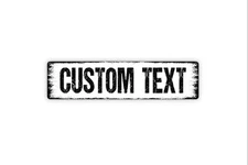 Personalized Metal or Vinyl Custom Text Sign for Decor