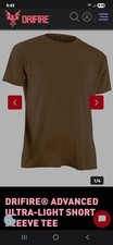 DRIFIRE DF4-505TS Lightweight Short Sleeve FR Crew Shirt, Coyotes, XXL