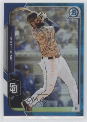 2015 Bowman Chrome Blue Refractor 49/150 Matt Kemp #116 1n1