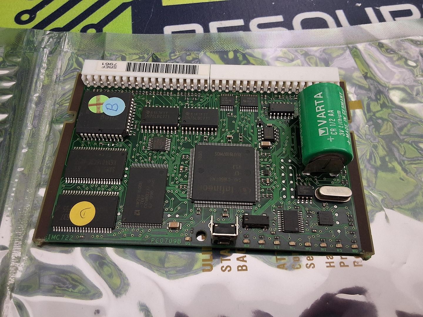 VITRONICS SOLTEC IMC722 / PC0709 PLC / DATA PROCESSING MODULE