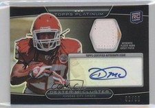 2010 Topps Platinum Refractor Black 82/99 Dexter McCluster Patch Auto 0b0