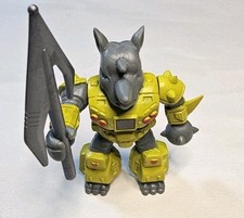 Vintage Hasbro Battle Beasts Rocky Rhino W/Weapon 9 Action Figure 