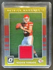 2017 Donruss Optic Patrick Mahomes II Rookie Threads Jersey RC #7 Chiefs
