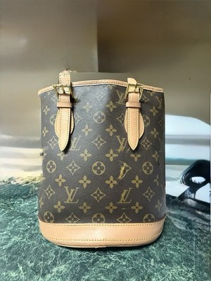 Louis Vuitton Monogram Shoulder Bag Brown Canvas & Vachetta Leather | Very Good