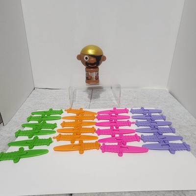 TOMY Pop-Up Pirate Game Replacement Parts~Pirate & 24 Swords