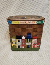 Vintage Caro Nan Basket Purse Signed Travel Hippie Purse Penny 1972 Lined Handle