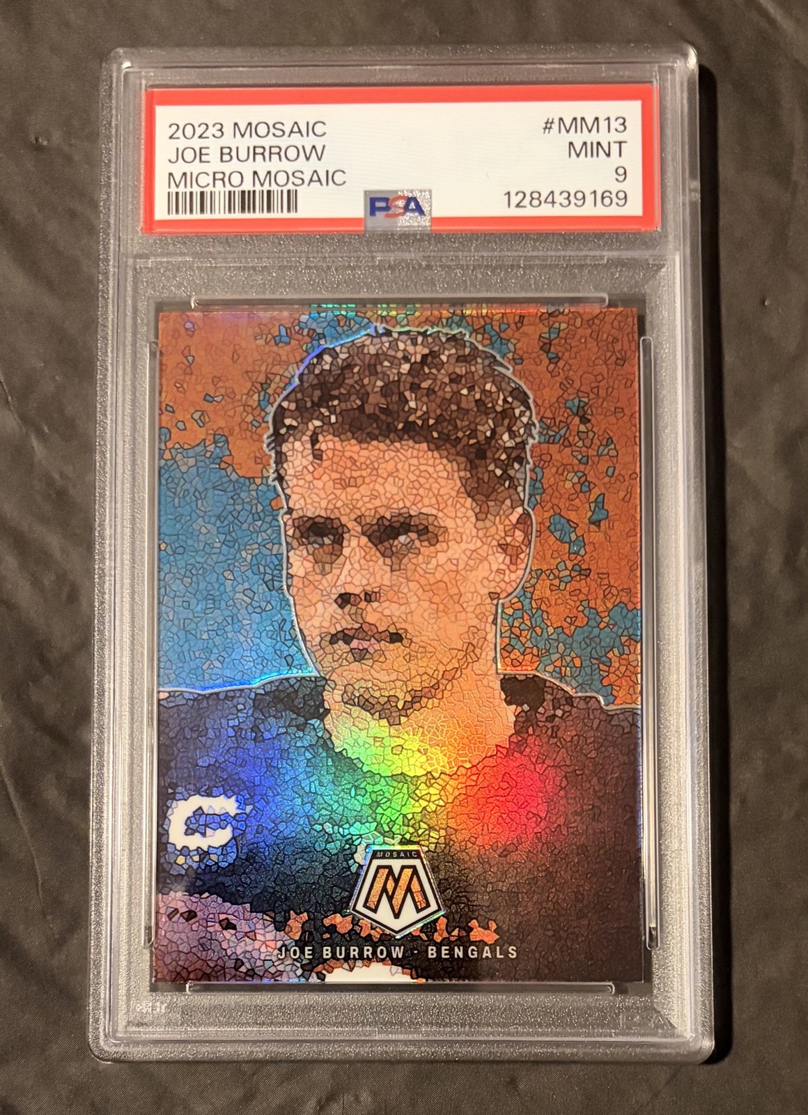 2023 Panini Mosaic - Micro Mosaic Joe Burrow #MM-13 PSA 9