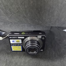 Sony CyberShot DSC-W150 Digital Camera Black - Tested Works - No Charger