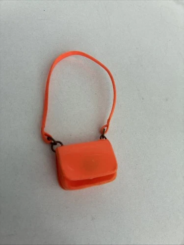 Vintage 1968 BARBIE/FRANCIE #1218 Wild N Woolly Orange vinyl purse satchel