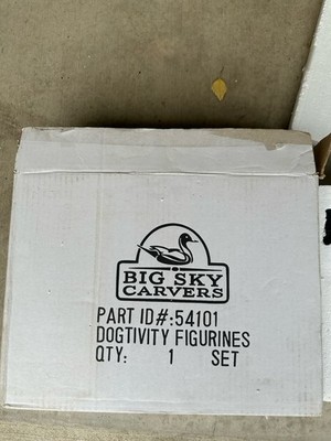Big Sky Carvers Dogtivity I Canine Dog Nativity 9 Piece Set in Original Box