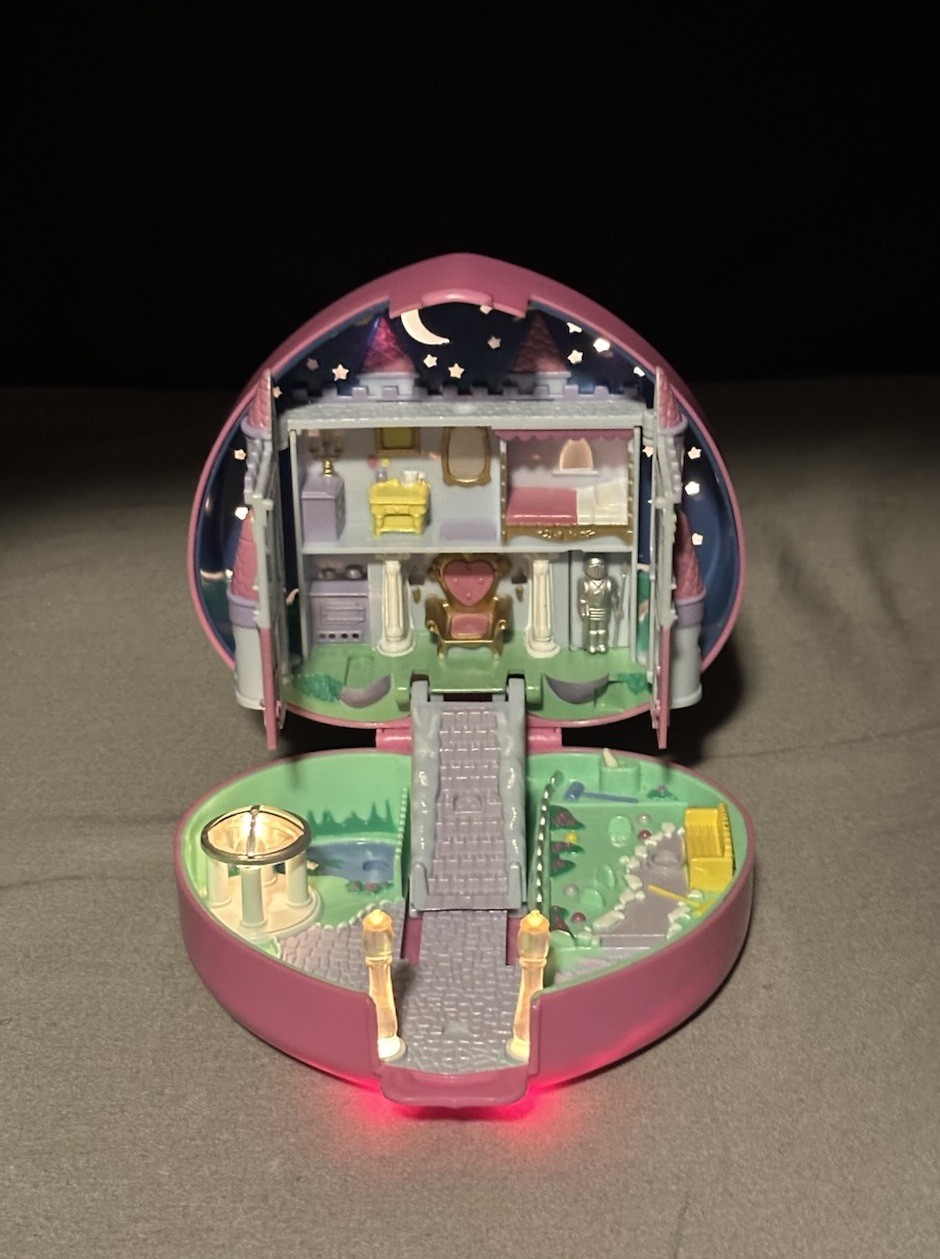 Polly Pocket 1992 Vintage Bluebird Starlight Castle Playset Lights Up No Figures