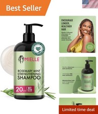 Moisturizing Rosemary Mint Shampoo Infused with Biotin - 20 oz for Textured Hair