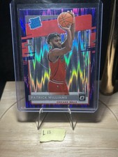 2020-21 Donruss Optic #154 Patrick Williams Purple Shock RC Chicago Bulls