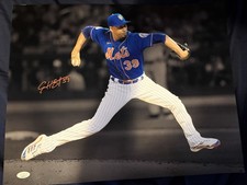 EDWIN DIAZ SIGNED AUTO SIGNED 16X20 PHOTO NEW YORK METS w/ JSA CERT
