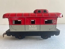 MARX 20102 - O Gauge - NYC - Tin Red Caboose - Vintage