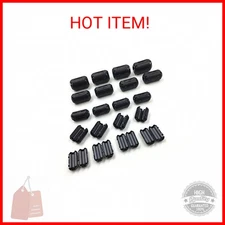 20 Pcs Snap on Ferrite Core Cord Ring RFI EMI Noise Filter Suppressor Cable Clip