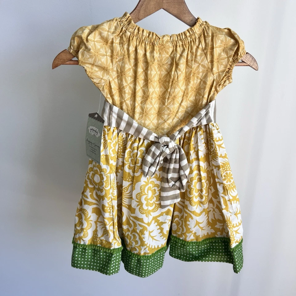 NWT Persnickety Lemon Tress Farmers Market Apron Dress Girls Size 4 - Image 4 of 4