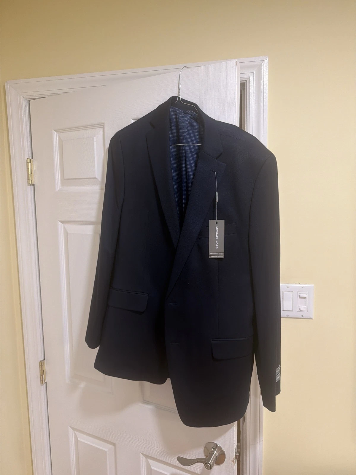 Michael Kors Keith Performance Blazer Navy Blue 42 Long - product detail image 1