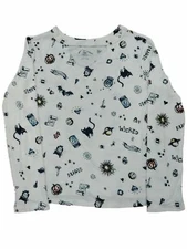 Girls White Wicked Magic Long Sleeve T-Shirt Spell Potion Halloween Tee Shirt XS