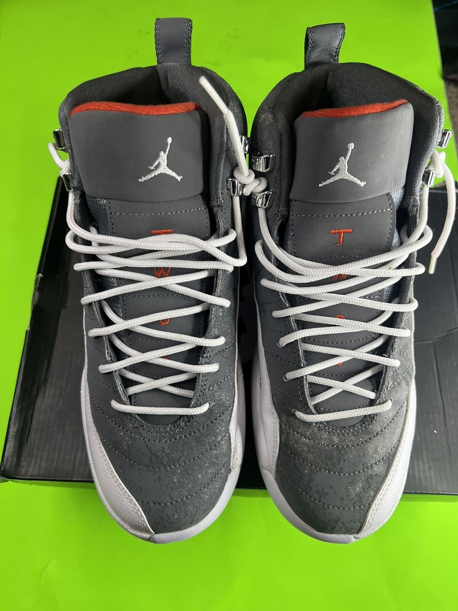 jordan 12 grey and white gs