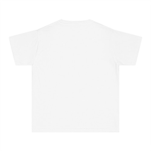 Youth Midweight Tee, Chill and live happy quote, kawaii cow, back to school - Picture 7 of 49