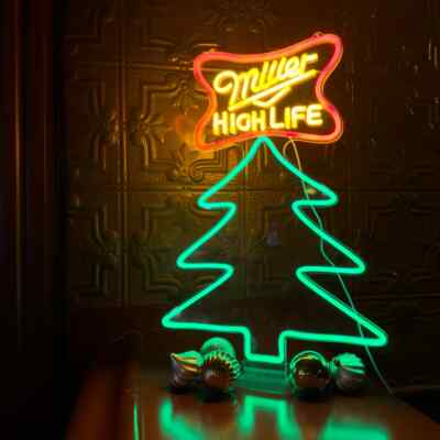 Miller High Life Christmas Tree Light Limited LED Fast Shipping