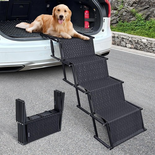Portable Folding Pet Stair & Ramp for Large Dogs up to 154lbs eBay