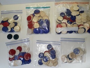 VINTAGE POKER CHIPS - LARGE LOT