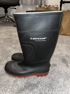 Dunlop Acifort Warwick Black Full Safety Steel Toe Cap Wellington