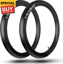 (2-Pack) 2.75/3.00-19" Dirt Bike Inner Tube 70/100-19 Heavy Duty Tube for Most 3