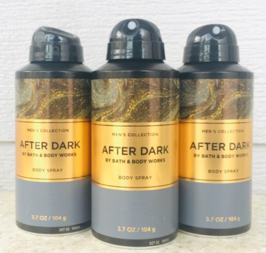 3 Bath & Body Works AFTER DARK Body Spray 3.7oz SET of 3 eBay