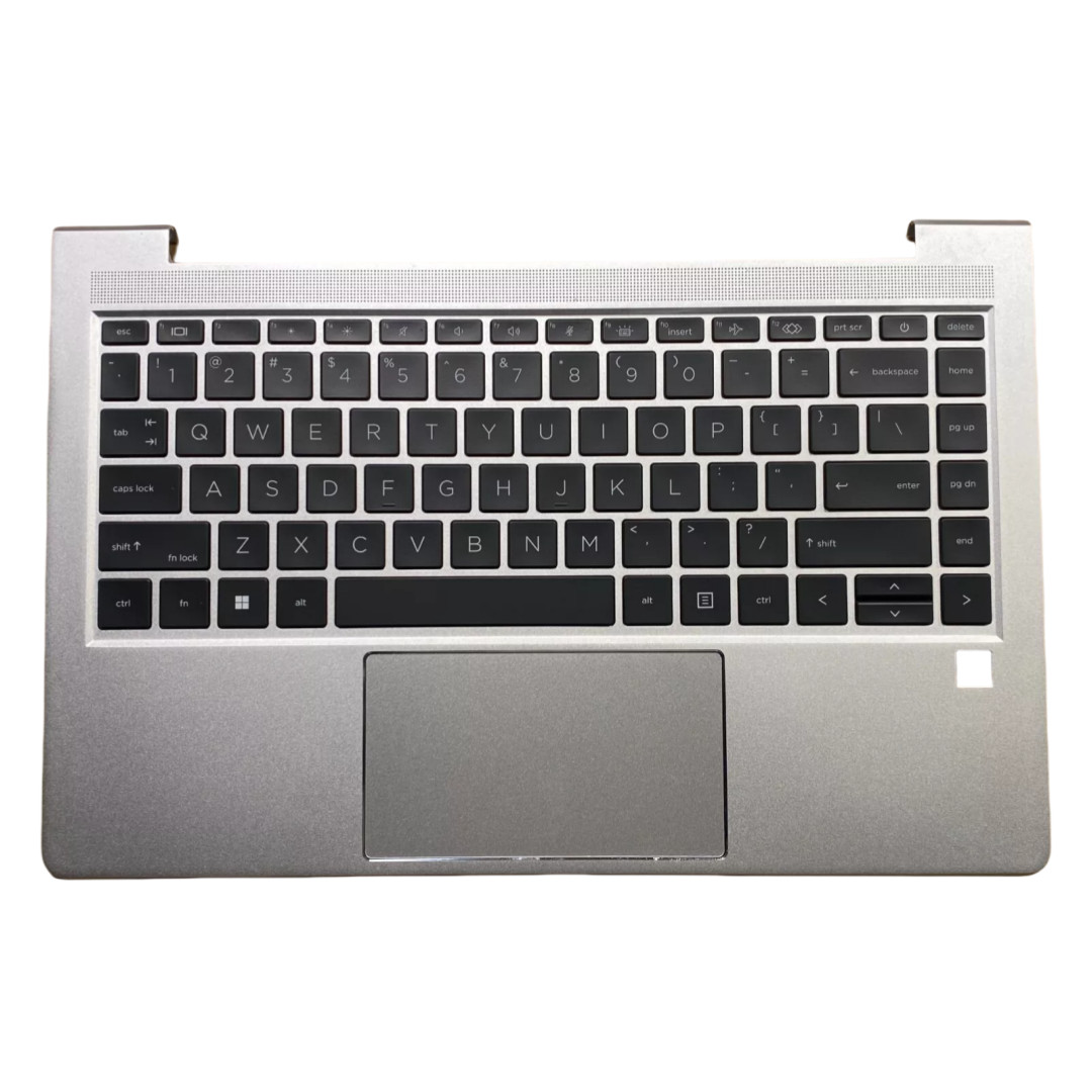 HP ProBook 440 G8 445 G8 Palmrest Backlit Keyboard touchpad M23769-001 Silver