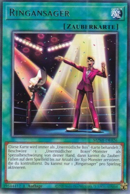Ringansager MZMI-DE026 Rare Maze of Millennia Yugioh Karte Deutsch