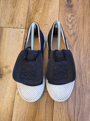 LOEWE ANAGRAM FLAP LOW TOP SNEAKERS SIZE 38 EU, 7.5 US, 5.5 UK