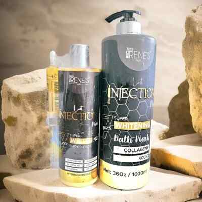 Tera Irene s Lait Injection Body Lotion 500ml + Bath Body Wash 1000ml