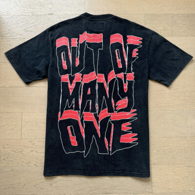 SELF-MADE GOD ロゴプリント カットソー 黒赤S NEW Mens Godspeed Skeleton racer print Tee Washed Short sleeved T