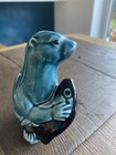 Poole Pottery Seal holding Fish blue green