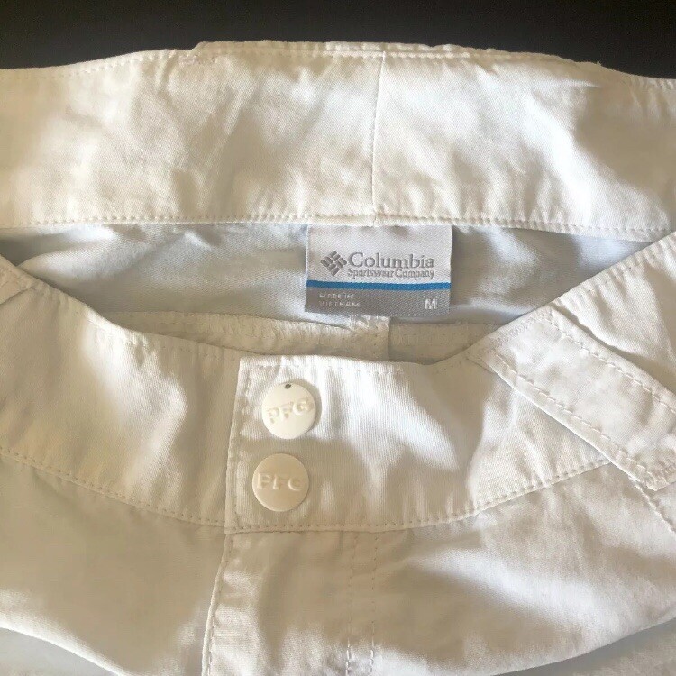 Women’s Columbia OmniShield White Shorts Size 10 Gem