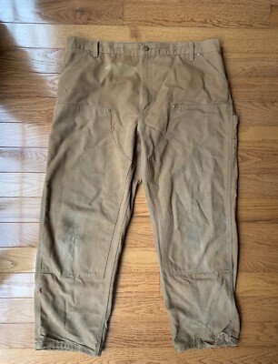 Vintage Carhartt Double Knee Pants Brown Workwear USA 42x30 | eBay